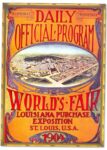 1904 Daily Official Program. World's Fair. Louisiana Purchase Exposition St. Louis, U.S.A. 1904