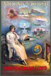 1910 Around The World. North German Lloyd