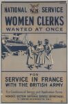 1917 Women Clerks Wanted At Once for Service In France With The British Army