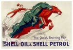 1930 The Quick Starting Pair Shell Oil & Shell Petrol