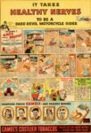 1934 It Takes Healthy Nerves To Be A Dare-Devil Motorcycle Rider. Champion Prefer Camels - And Healthy Nerves