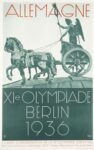 1936 Allemagne XIe Olympiade Berlin 1936