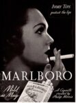 1935 Ivory Tips protect the lips. Marlboro Mild as May