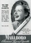 1935 Try This Luxury Cigarette. Marlboro. America's Luxury Cigarette