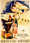 1937 Ala Littoria S.A. Roma. Servizi Aerei