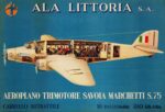 1937 Ala Littoria. Aeroplano Trimotore Savoia Marchetti S.75