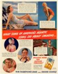 1937 What Some Of America's Aquatic Stars Say About Smoking ... Camels