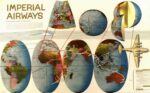 1938 Imperial Airways. Interesting facts about this type of map