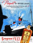 1938 Passport To Better Living. Seagram’s 'V.O.'