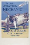 1939 Be An Aviation Mechanic in the Air Corps U.S. Army. Enlist Now!