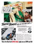 1939 Traffic Boners Are On The Way Out -- 'Share the Road' and Super-Shell both save on Stop-and-Go