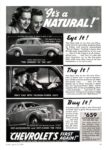 1940 Chevrolet. 'It's a Natural!' Eye It! Try It! Buy It!