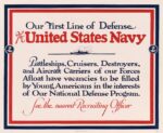 1940 Out First Line of Defense. The United States Navy
