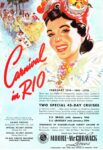 1941 Carnival in Rio. Two Special 45-Day Cruises. Moore-McGormack Lines