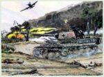 1942-45 From the tank firing at aircraft by Guy Mouminoux (Sajer)