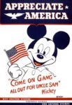 1942 Appreciate America. 'Come On Gang - All Out For Uncle Sam' Mickey