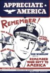 1942 Appreciate America. Don Winslow Says. emember Your Duty To America