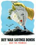 1942 Buy War Savings Bonds. Beat The Promise!