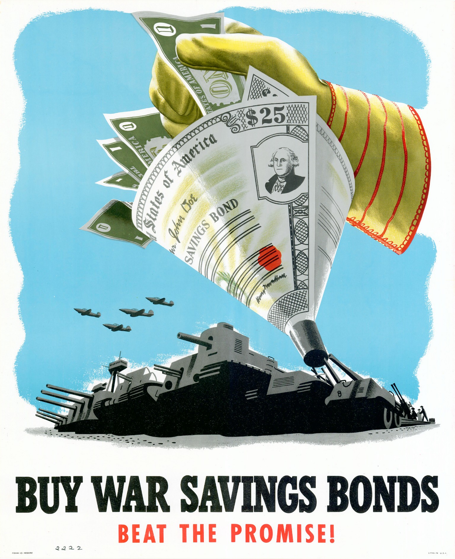 1942 Buy War Savings Bonds. Beat The Promise!