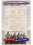 1942 Can You Qualify As An Aviation Cadet. Keep 'Em Flying! U.S. Army Air Forces
