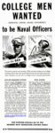 1942 College Men Wanted to be Naval Officers