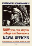1942 Freshmen! Sophomores! Now you can stay in college and become a Naval Officer