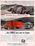 1942 GMC Trucks. On Battle Lines or Transport Lines - the GMCs are out in front