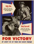 1942 Help Him. Help Yourself. For Victory At Least 10% Of Your Pay Every Payday