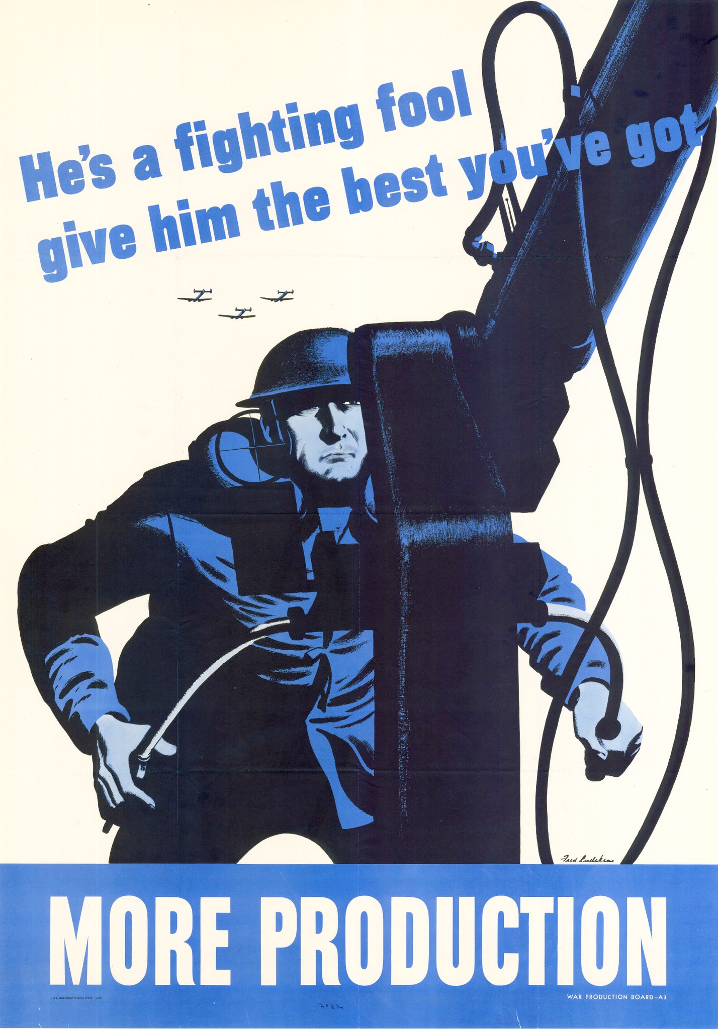 1942 He's a fighting fool, give him the best you've got. More Production