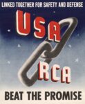 1942 Linked Together For Safety And Defense. USA - RCA. Beat The Promise