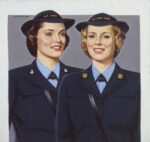 1942 Navy WAVE and Coast Guard SPAR by John Falter