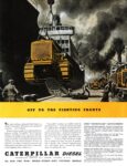 1942 Off To The Fighting Fronts. Caterpillar Diesel