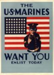 1942 The U.S.Marines Want You Enlist Today