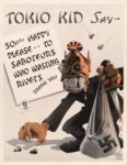 1942 Tokio Kid Say - So_o_o_o Happy Please --- To Saboteurs Who Wasting Rivets. Thank You