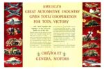 1943 Chevrolet. America’s Great Automotive Industry Gives Total Cooperation For Total Victory