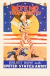 1943 Defend Your Country. Enlist Now in the United States Army
