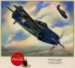 1943 Drink Coca-Cola. Grumman F4F 'Wildcat' U.S. Navy - Fighter