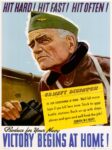1943 Hit Hard! Hit Fast! Hit Often! Produce for Your Navy. Victory Begins At Home!