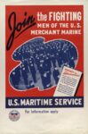 1943 Join the Fighting Men Of The U.S. Merchant Marine. U.S. Maritime Service