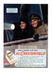 1943 On The Long Voyage Out And The Long Voyage Home... where a cigarette counts most... It's Chesterfield
