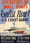 1943 Operators Of Small Boats. Enlist Now! U.S.Coast Guard