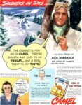 1943 Soldiers On Skis - The Cigarette For Me Is Camel ... - says former Olympic ace Dick Durrance who trains ski troopers for the Army. First In The Service. Camel