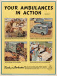1943 Your Ambulances In Action. Thank you, Barbados!