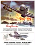 1944 North American P-51 Mustang Fighter. Flying Bazooka