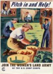 1944 Pitch in and Help! Join The Women's Land Army of The U.S. Crop Corps