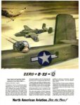 1944 Zero + B-25 = 0. North American Aviation Sets the Pace!