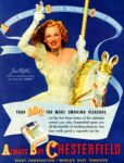 1945 Chesterfield with Jane Clayton Starring in the Threatre Guild's hit musical play 'Carousel'