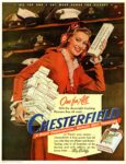 1945 One for All. With the downright Smoking Pleasure they all want ... Chesterfield