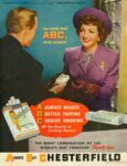 1946 Chesterfield with Claudette Colbert starring in International Pictures 'Tomorrow Is Forever'