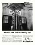 1946 The tires with built-in lightning rods. Truck Tires by B.F. Goodrich